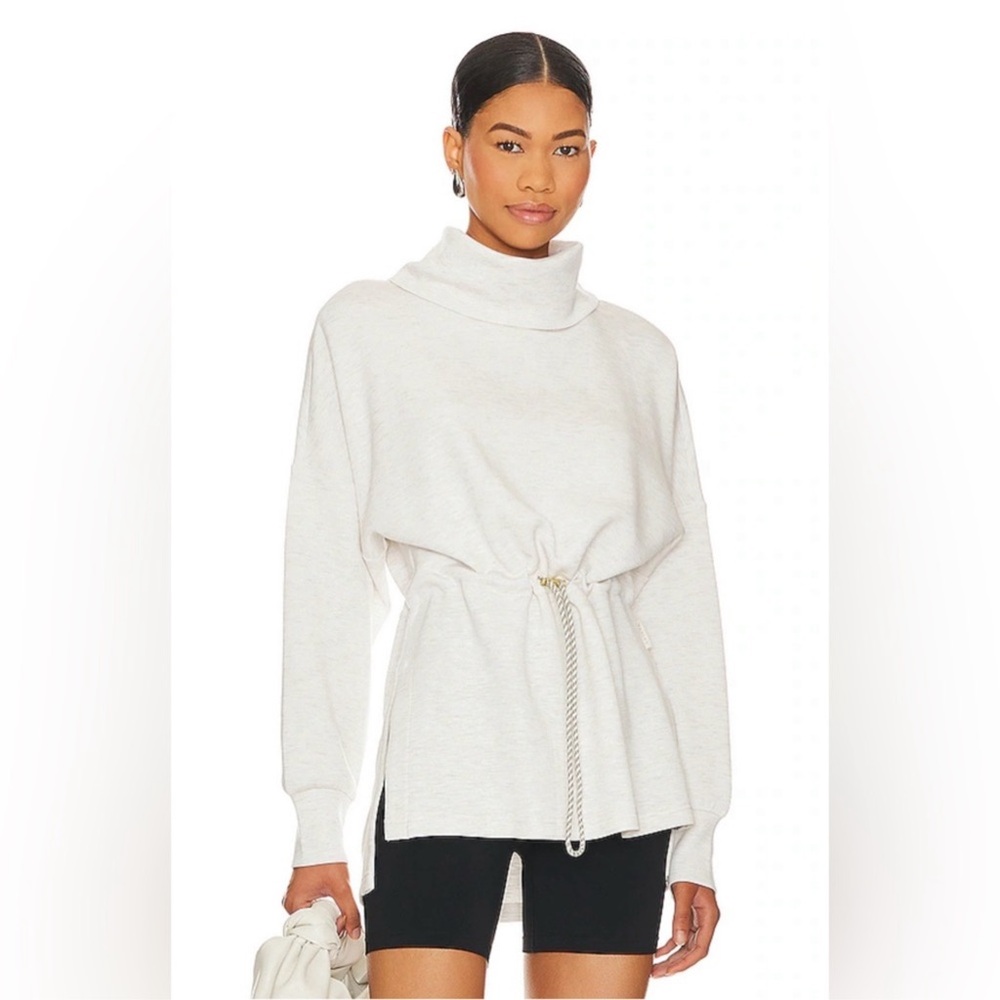NWT VARLEY FREYA SWEATSHIRT IN IVORY MARL